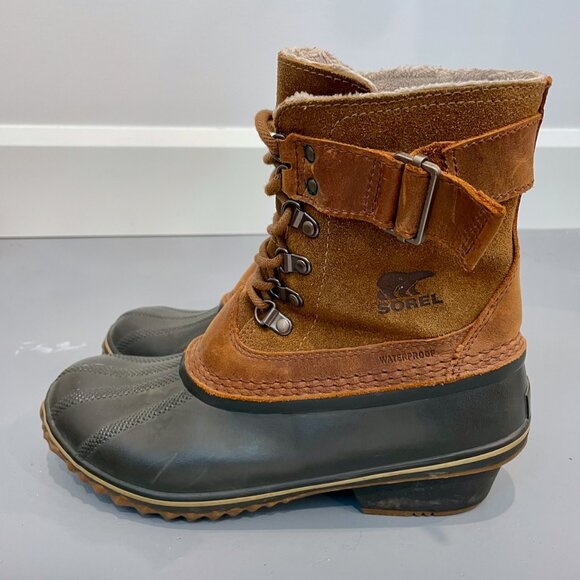 Sorel Winter Fancy Lace Womens Winter Boot 9 - Picture 2 of 6